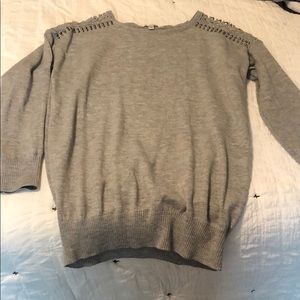 Shoulder Cut Put Sweater